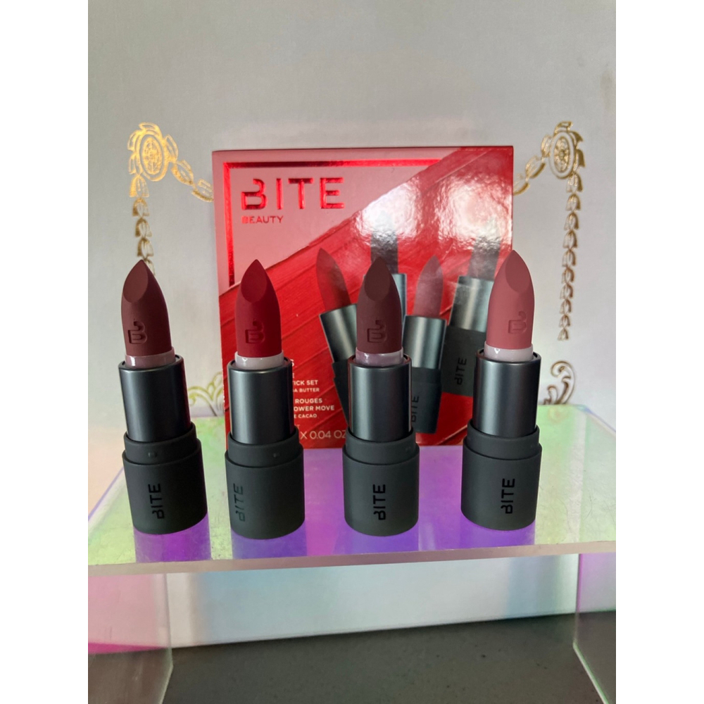 Bite Beauty Agave 4 piece mini Matte Lipsticks $25 MSRP